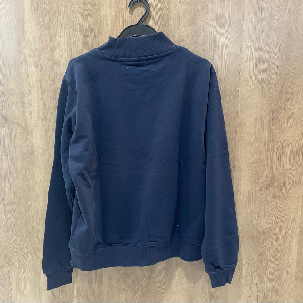 Parke Men's Navy Sweatshirt with Orange Lettering - Picture 9 of 9